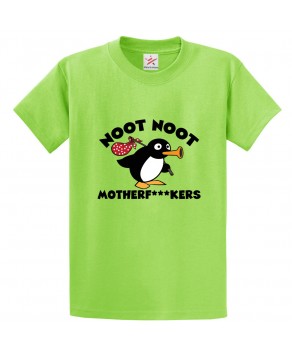 Noot Noot Motherf***kers Penguin Classic Unisex Kids and Adults T-Shirt 